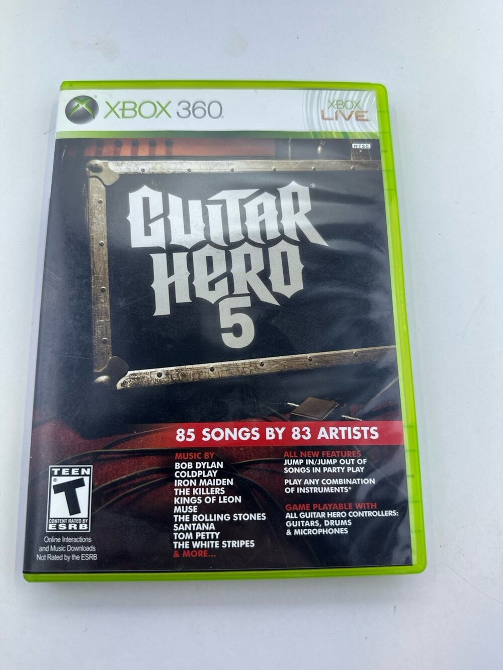 Guitar Hero 5 Microsoft Xbox 360 Complete VGC Retro Vintage Gaming Fast Shipping